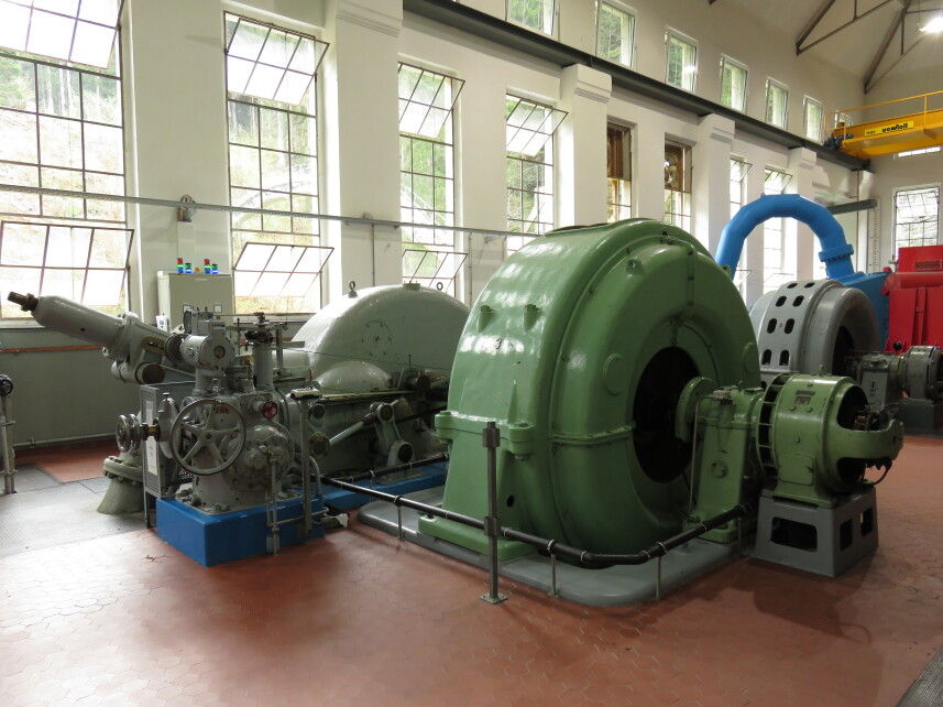 Zentrale Lüen vor der Erneuerung der Maschinengruppen